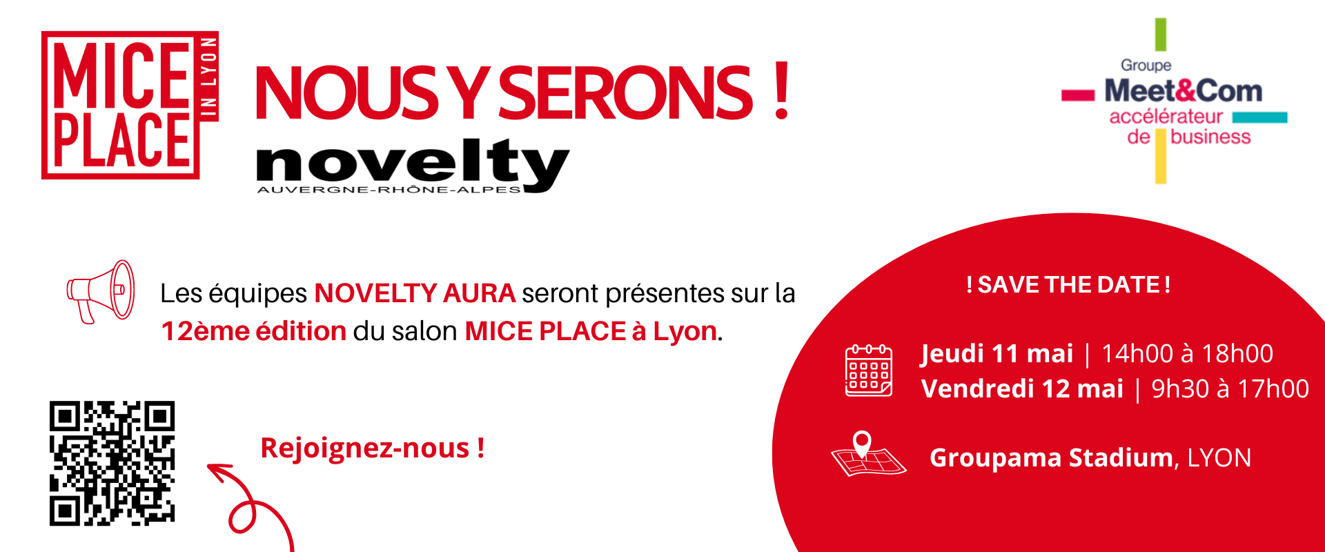 Visuel Novelty sera présent au MICE PLACE Lyon